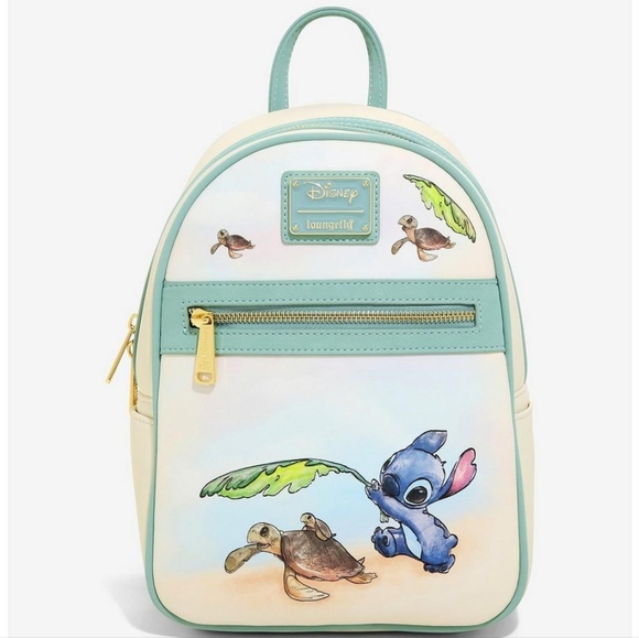 Loungefly Handbags - Brand New! Loungefly Disney Lilo & Stitch Turtles Mini Backpack 🌴💚